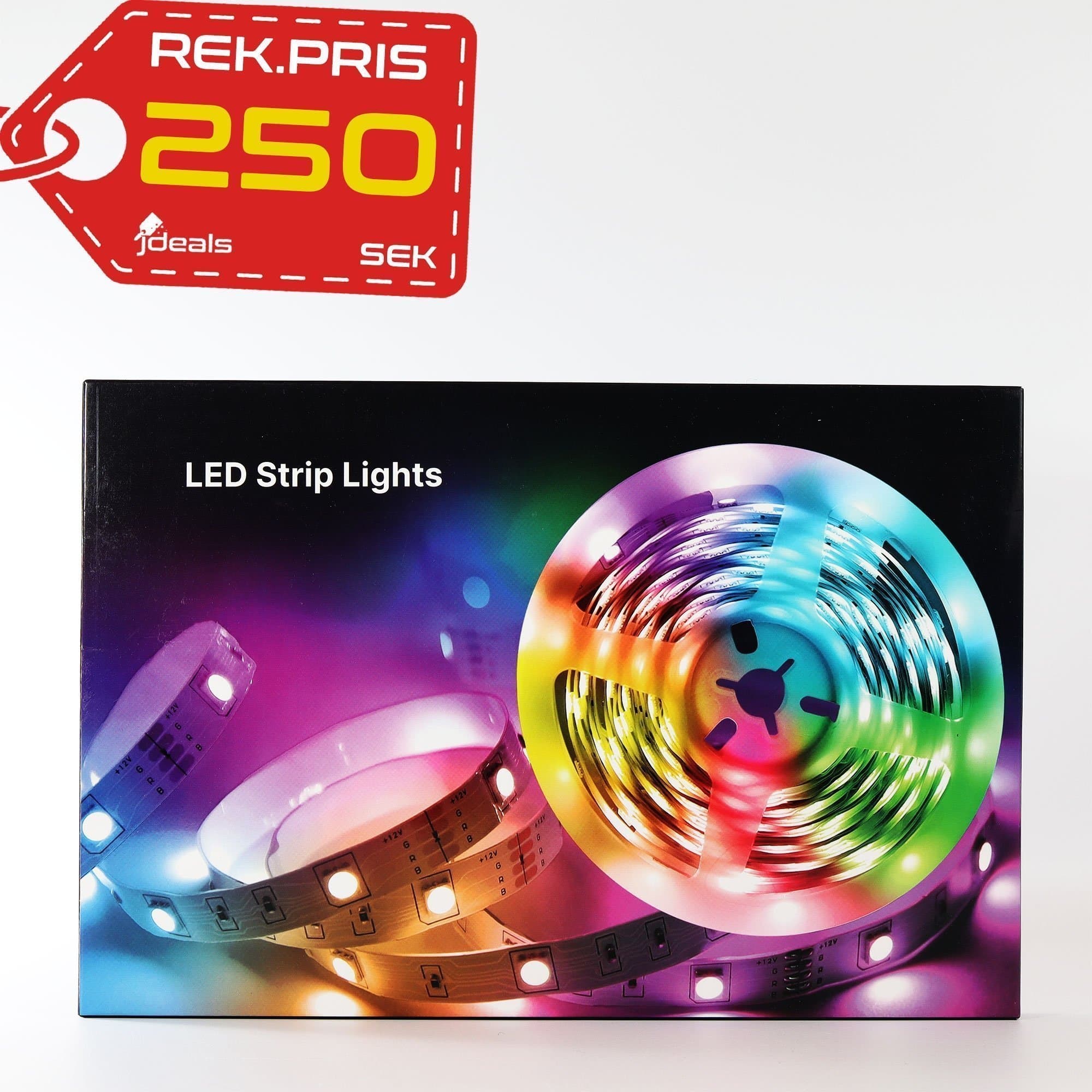 Mexllex LED Strip 5m – RGB Musikstyrd Ljusslinga med App & Fjärr – Hem & Fest
