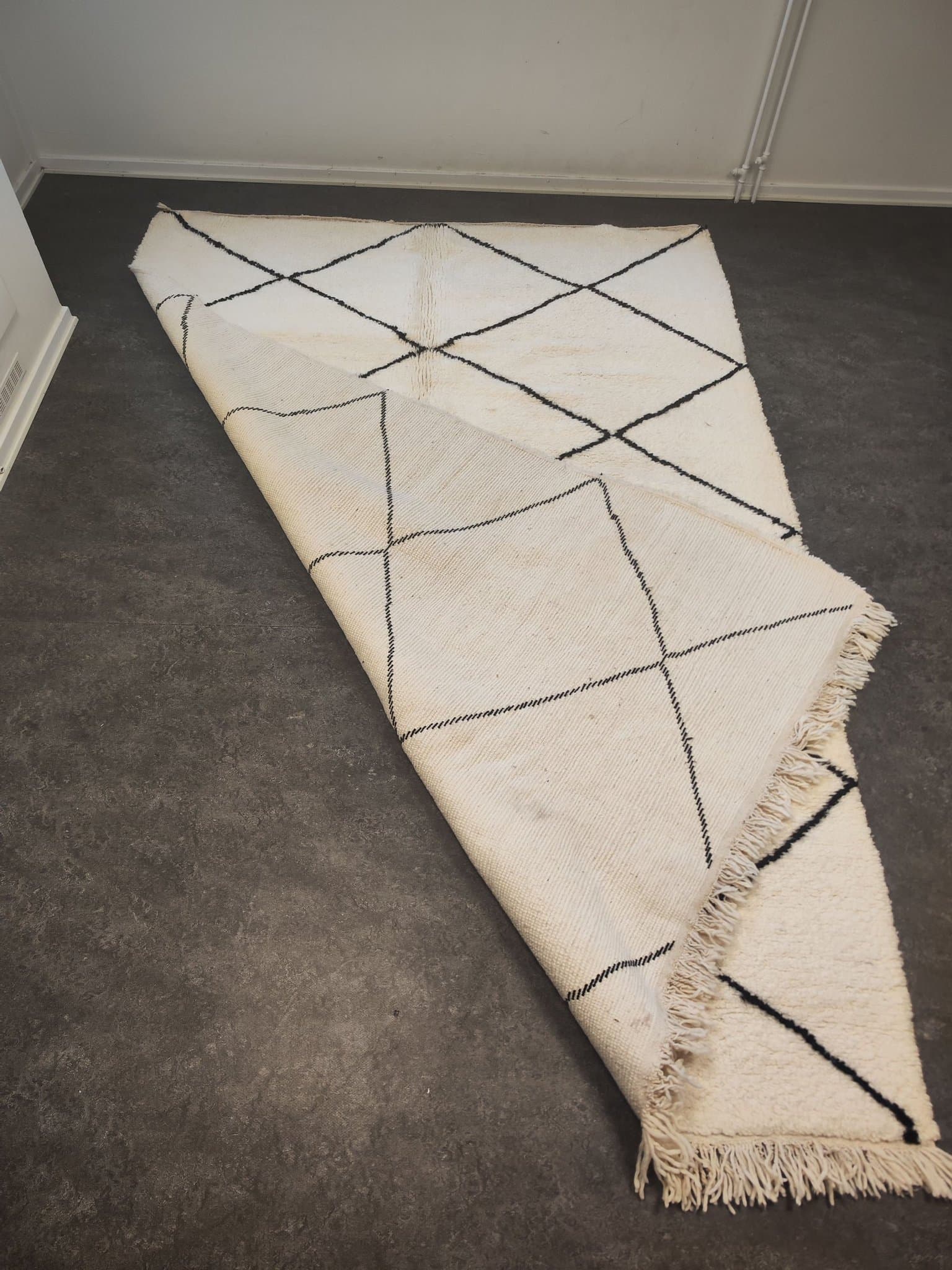 Ny unik Marockansk Beni Ourain matta 200×300