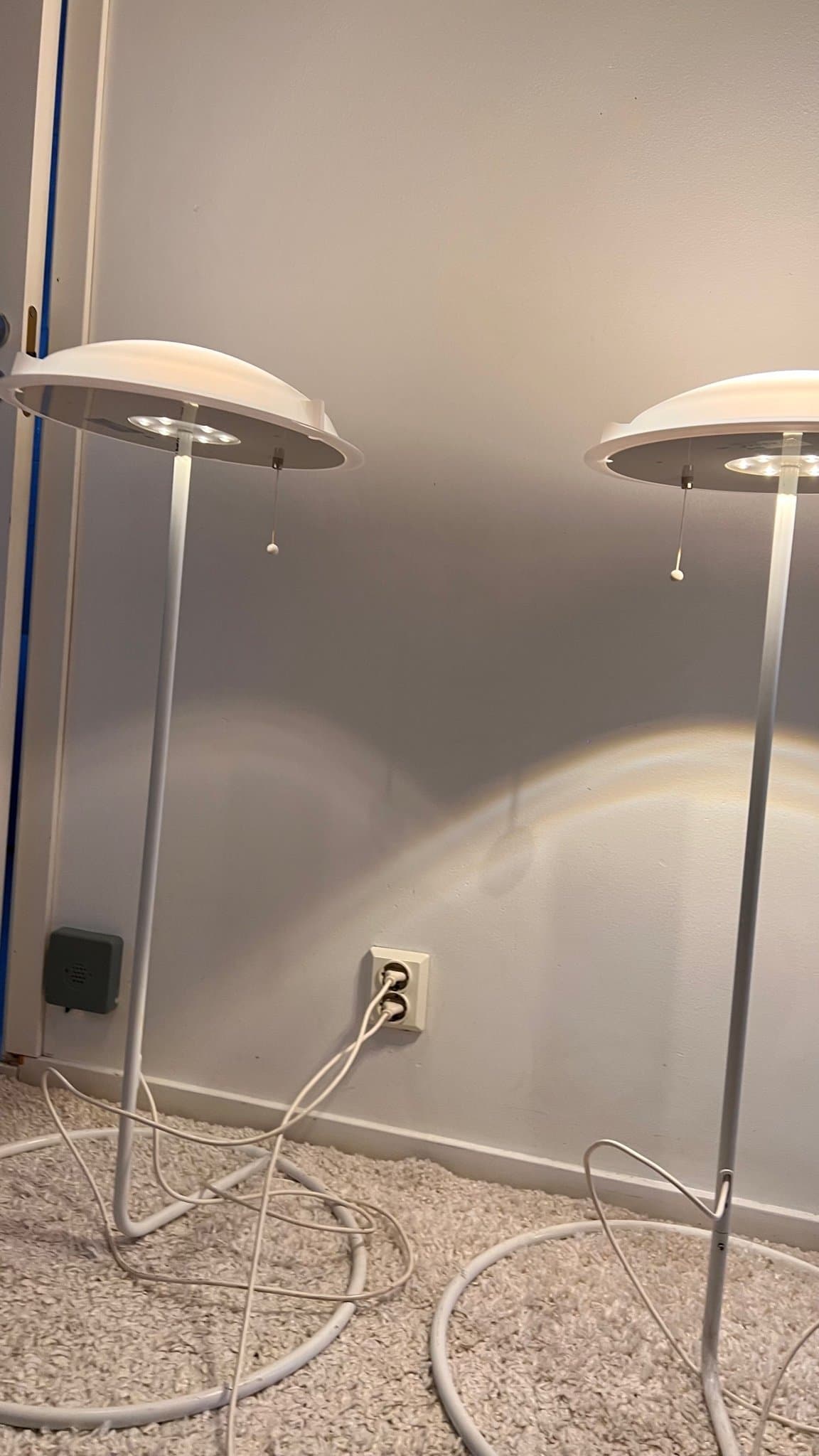 2 st vintage IKEA Golvlampor