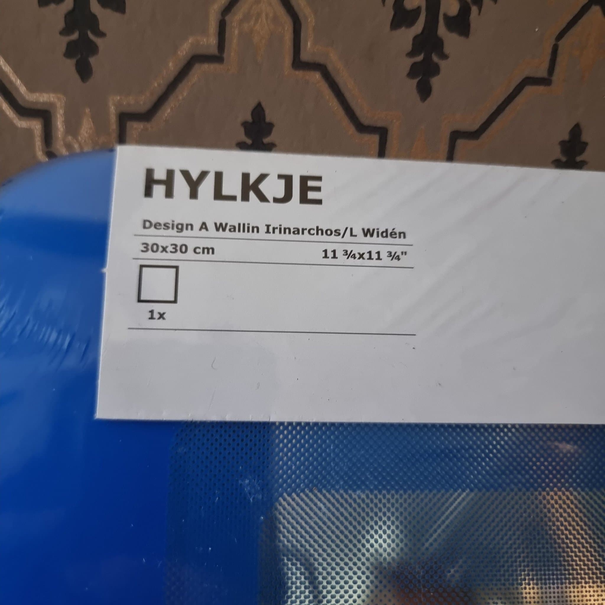 IKEA HYLKJE blå Spegel Retro 90-tal Inplastad!
