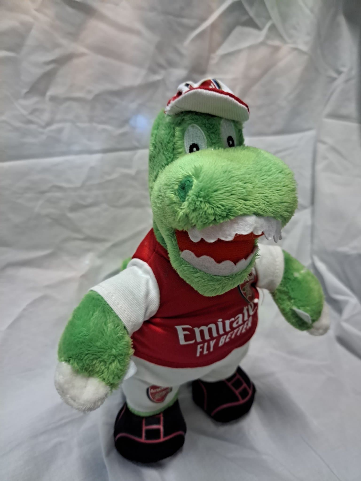 ARSENAL FC FOOTBALL CLUB GUNNERSAURUS Plush Soft Toy DRAGON MASCOT