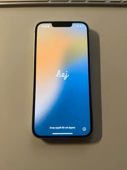 iPhone 16e 128 GB batteristatus 100 %