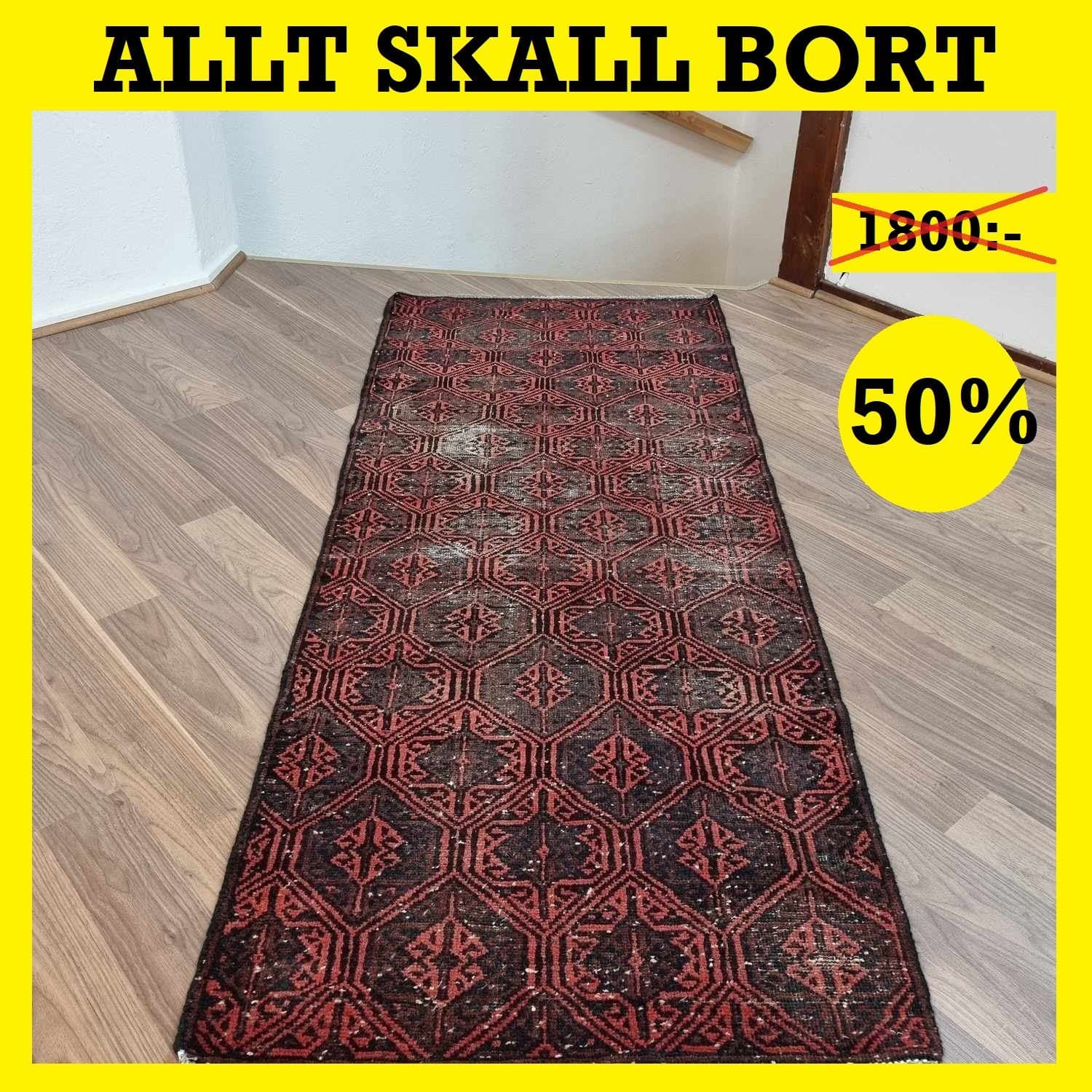 Äkta Vintage matta ca: 183x72 cm