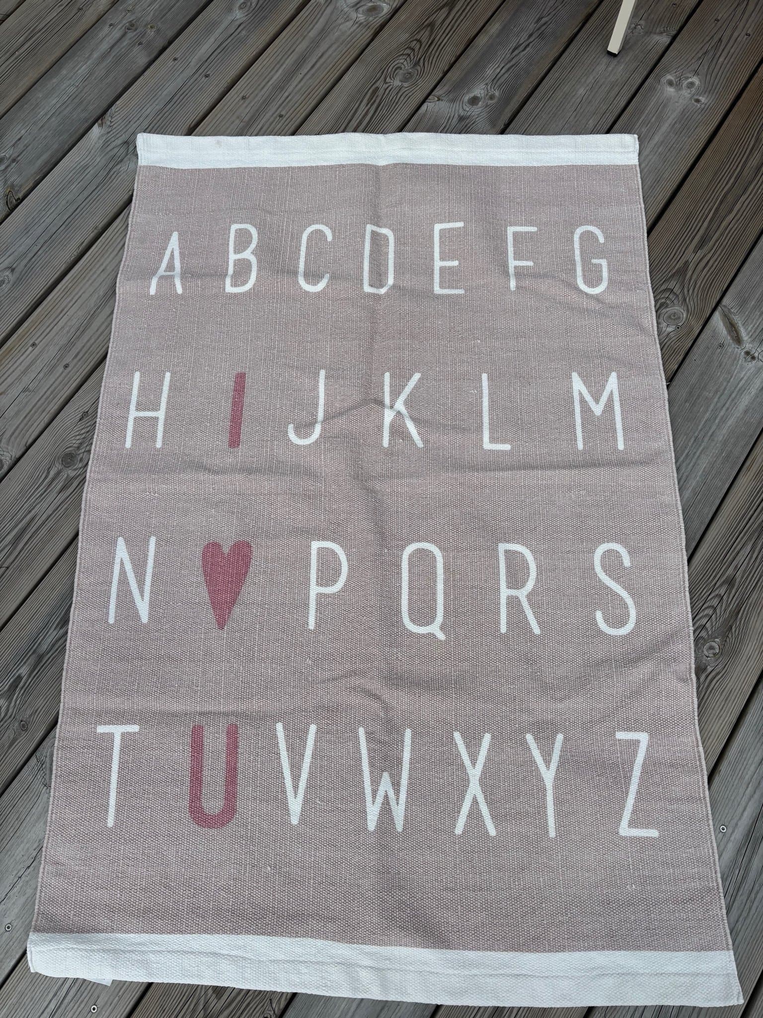 H&M Alfabet Matta, bokstavsmatta, rosa