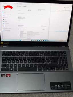 Acer Aspire 5 ( N22C6 ) R5-5625U / 8 GB RAM / 512 GB SSD / Win 11