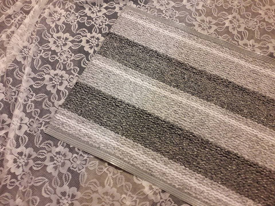 Liv mix - Plast- och garnmatta 50x 70 Grå Ny