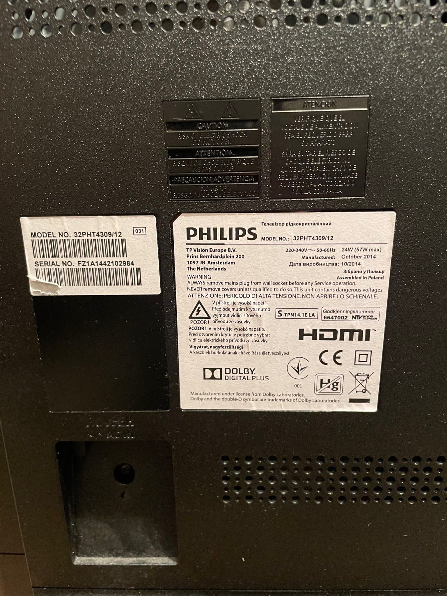 Philips 32PHT4309/12 TV