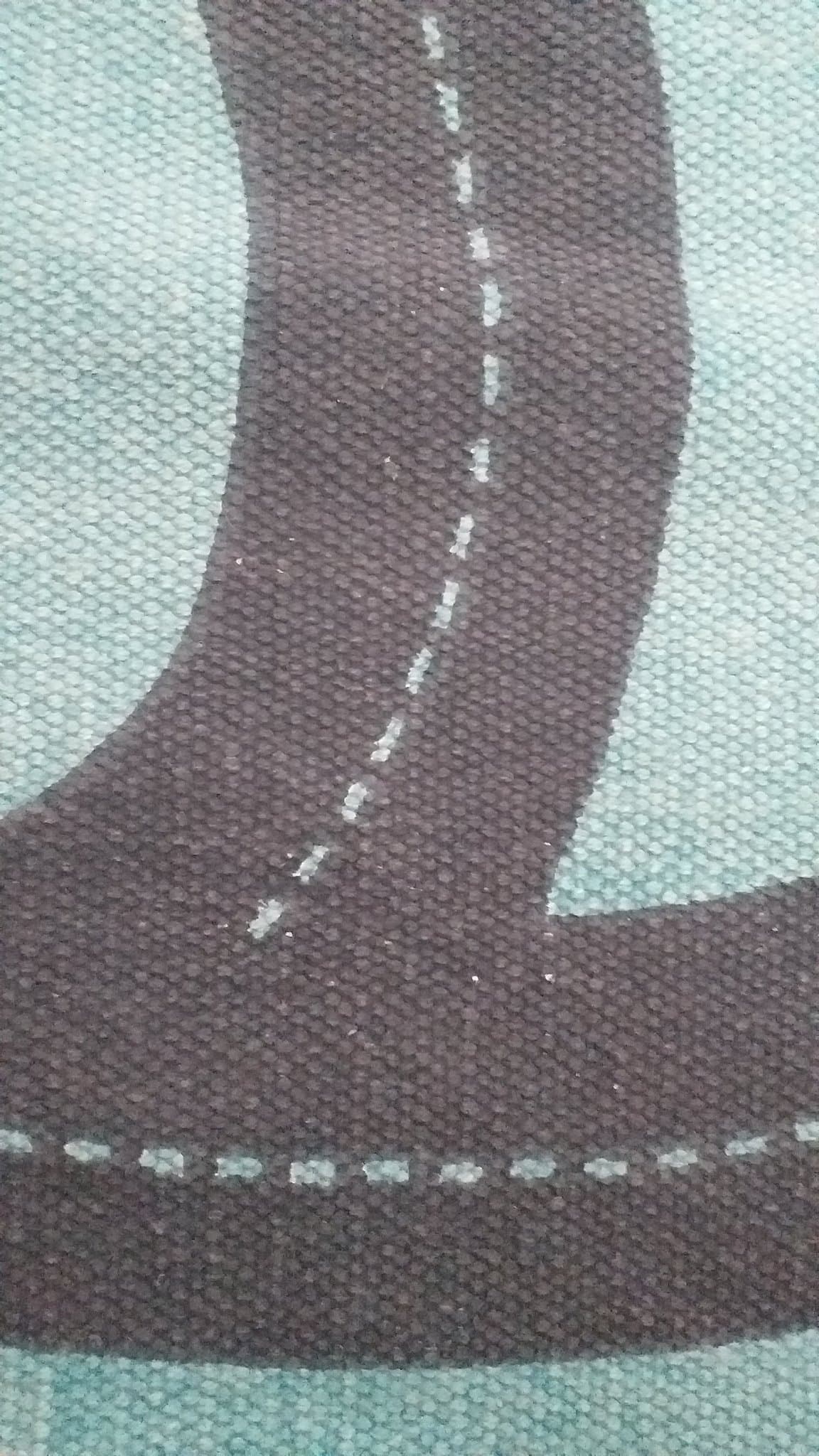 Barnmatta med vägbana HM 90x130 cm 100 % bomull