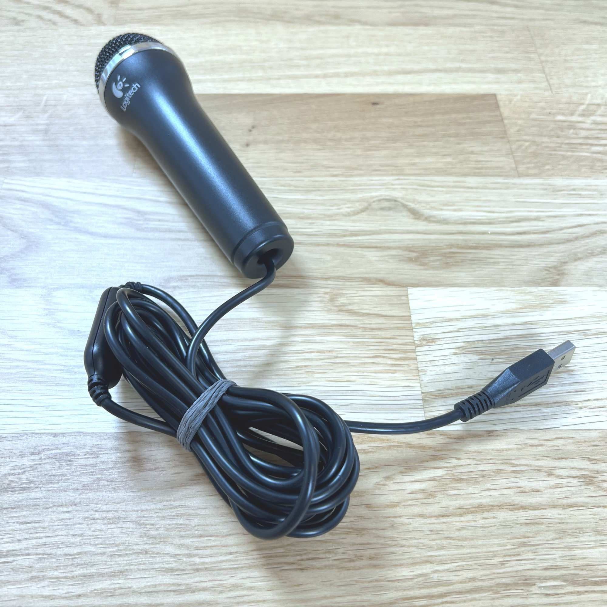 Logitech USB Wired Microphone Black Wii PS2 PS3 XBox 360 & PC | Bra skick
