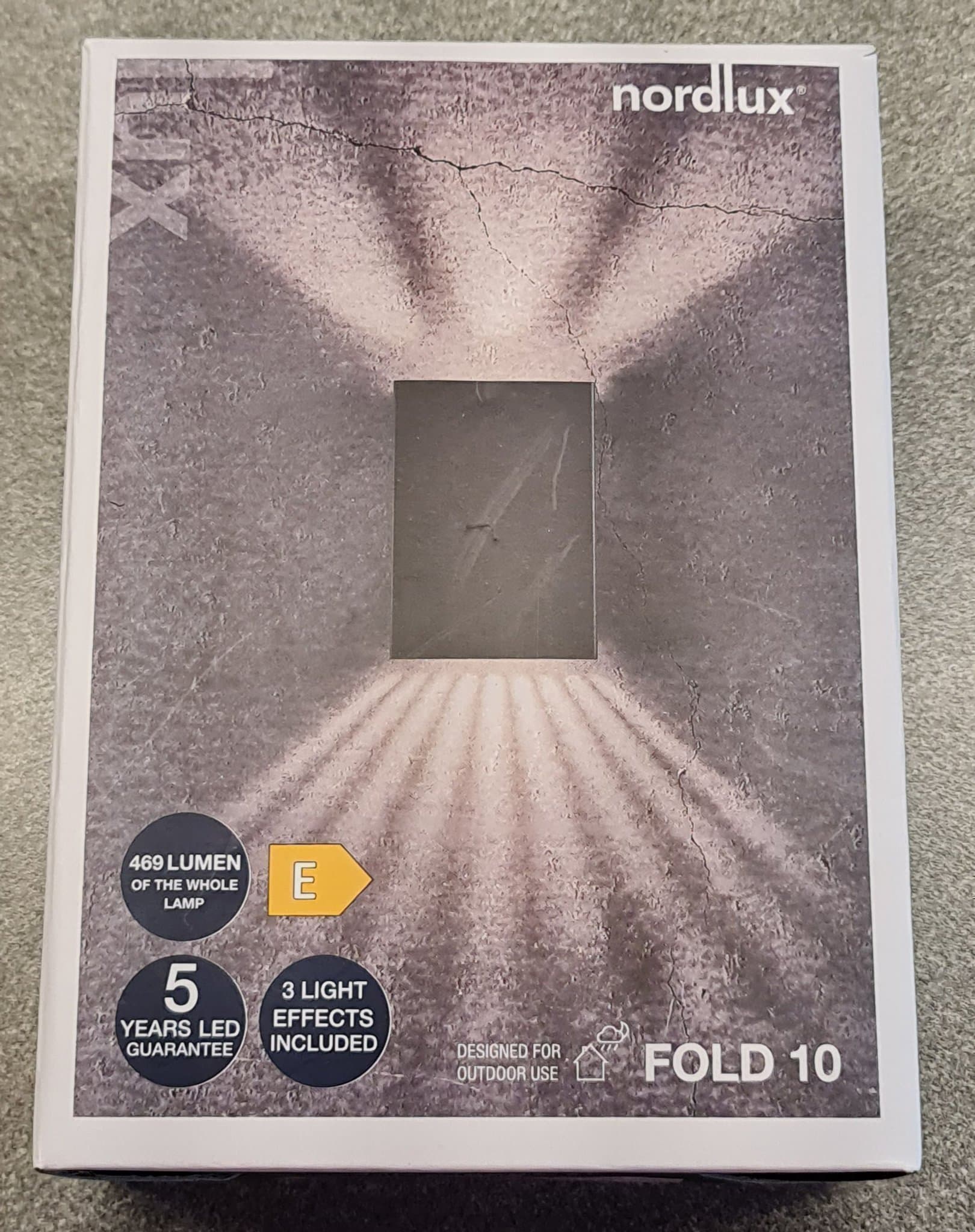 LED-utomhusvägglampa Fold 3 stycken HELT NYTT