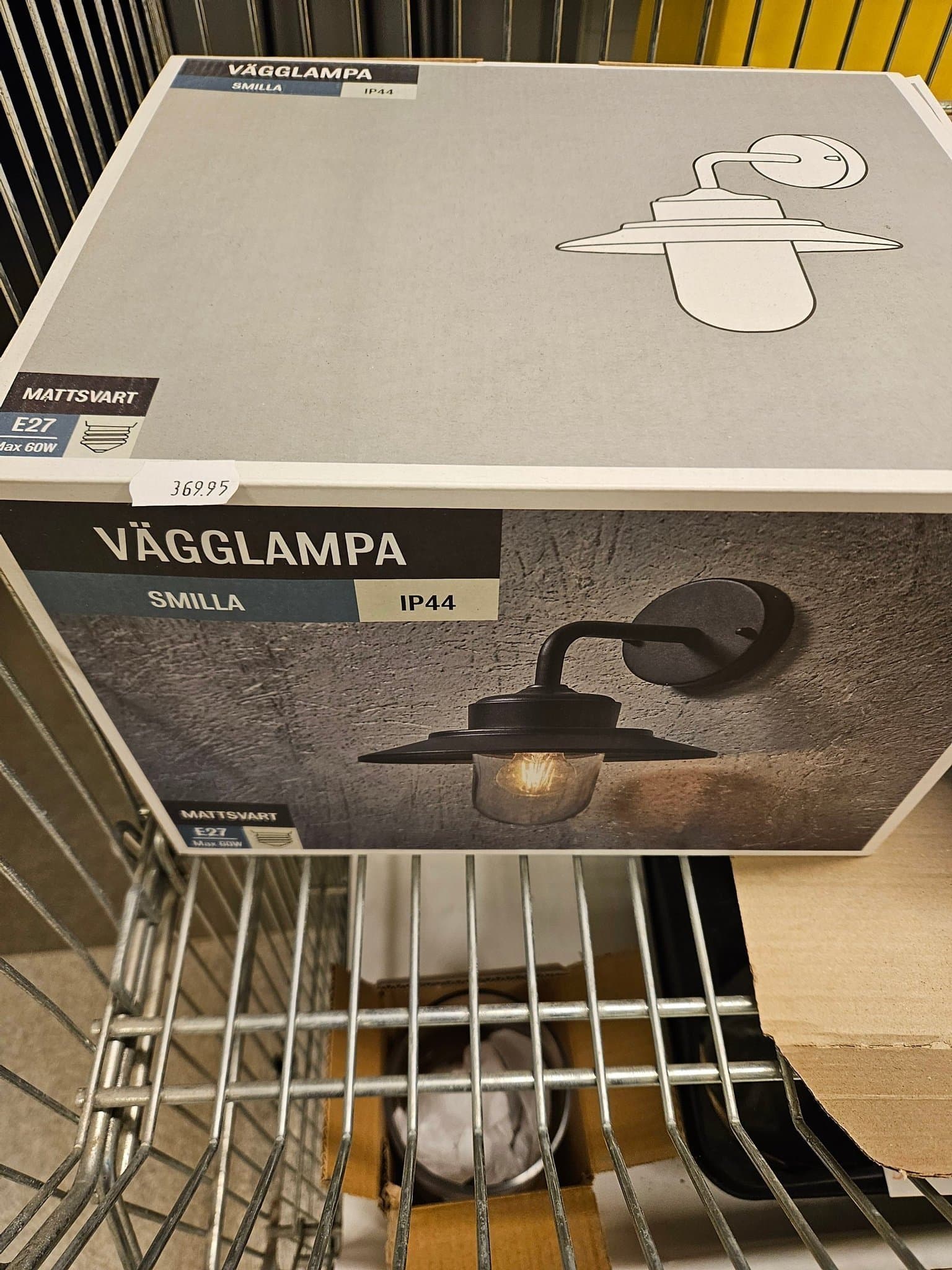 Vägglampa Mio Smilla Mattsvart