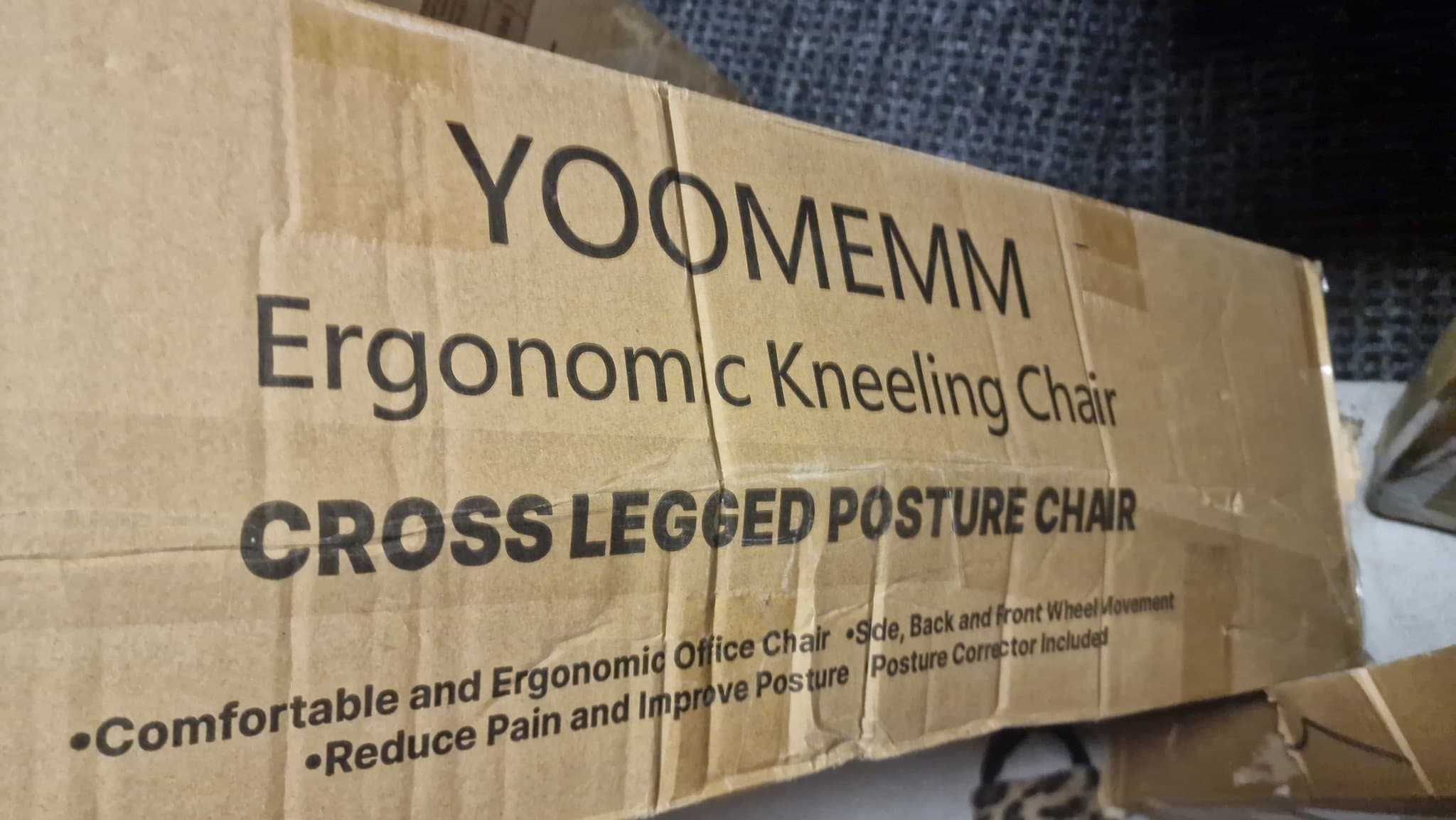 Balansstol med ryggstöd och hjul/ hel nya