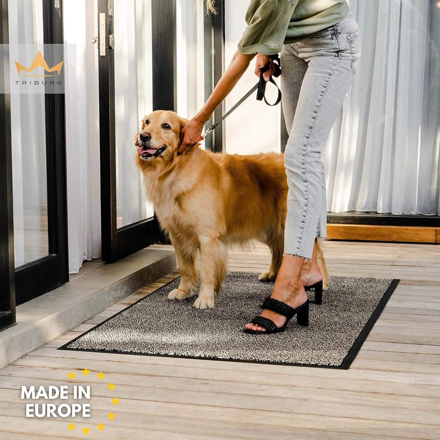 NY Kvalité TRIBURG® dörrmatta, 90 x 150 • Smutsfångande • Kort lugg • ÅB