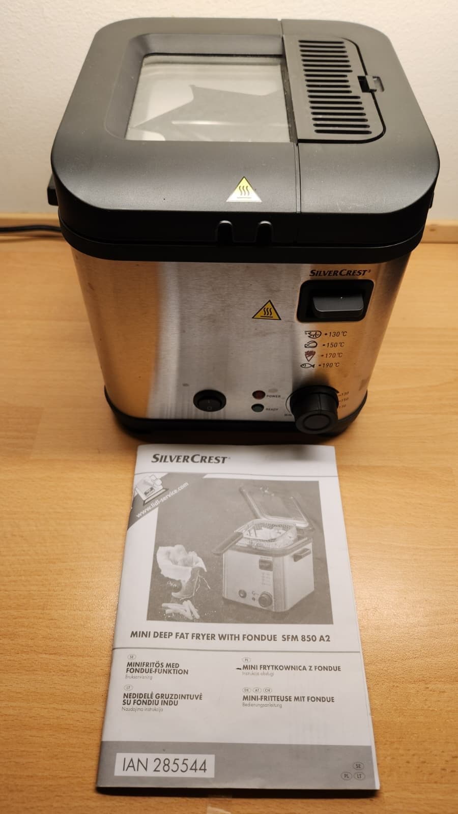 SilverCrest Mini-fritös med fonduefunktion (SFM 850 A2)