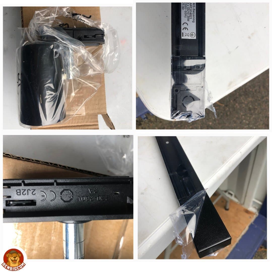 NY MS-Belysning 3-Spot Tracklight Skinnespot GU10 (AR1.914021) Sort