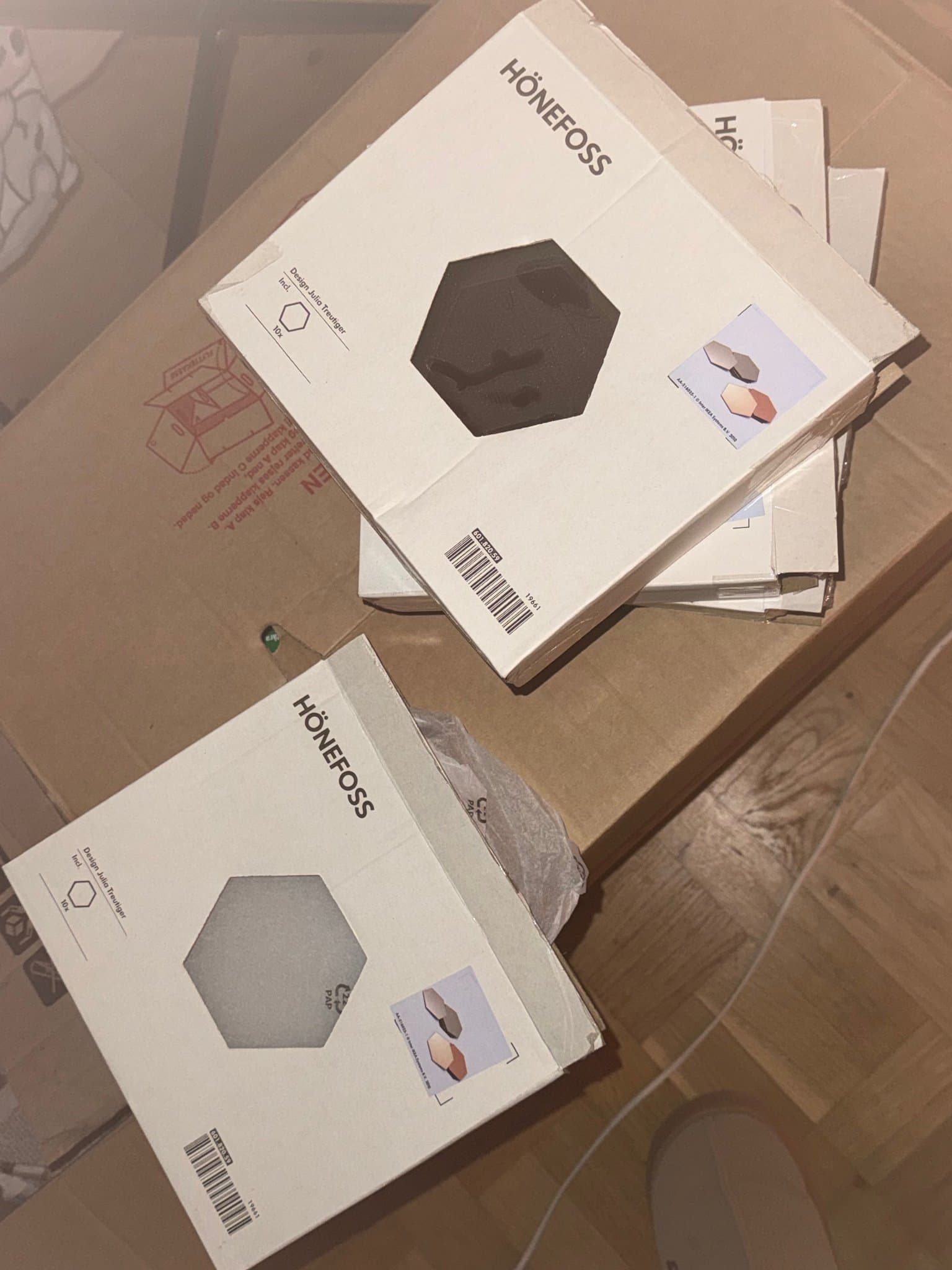 HÖNEFOSS Spegel, brun, 18x21 cm