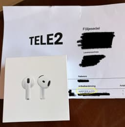 Apple AirPods 4- oanvända