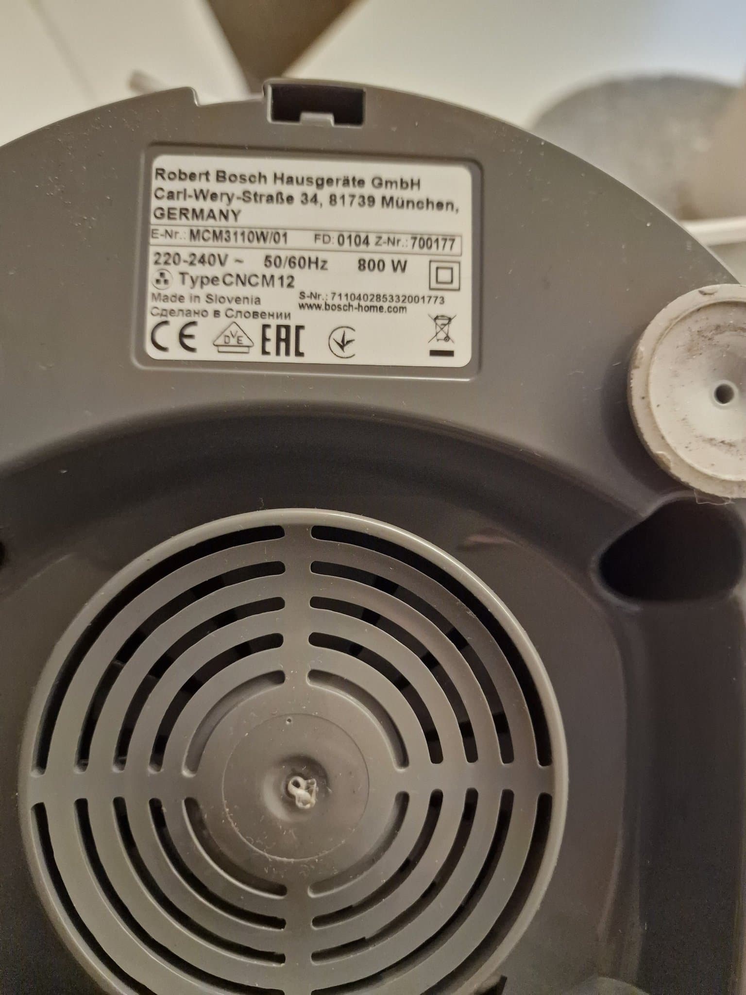 Bosch Köksmaskin MCM3110W/01