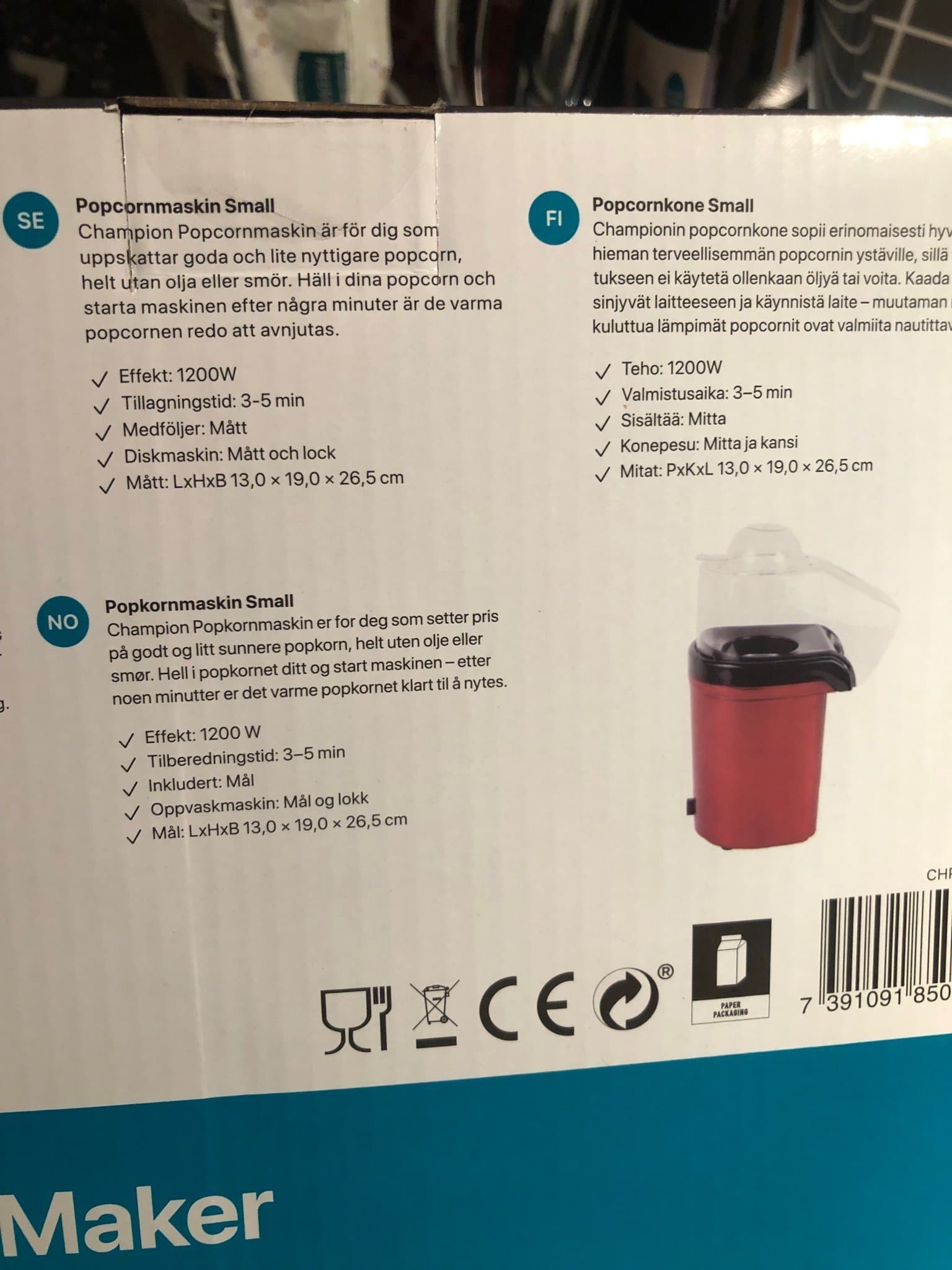 Champion Popcorn Maker