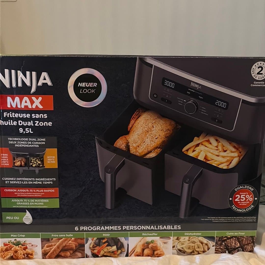 Ninja MAX 6-i-1-airfryer med dubbla zoner på 9,5 l DZ400EU