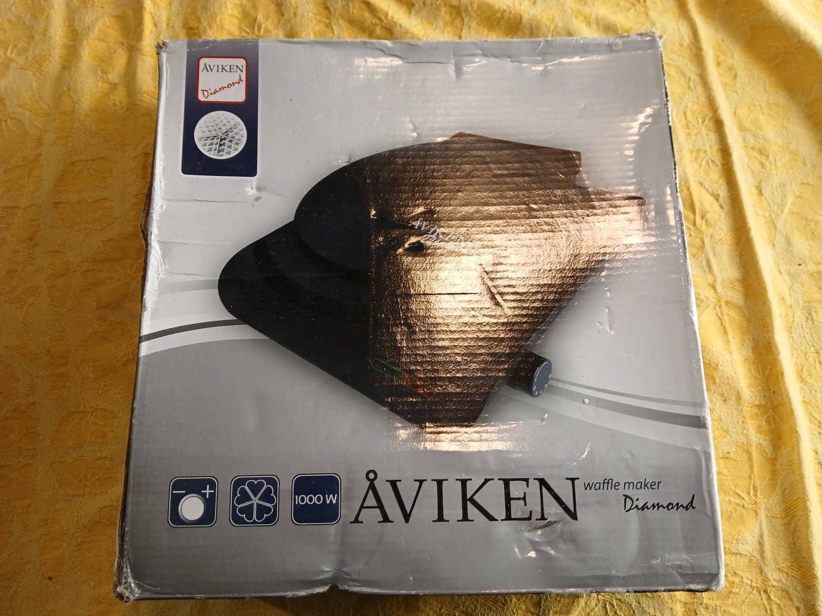 Åviken Diamond 907209 våffeljärn 1000W 5-hjärtan