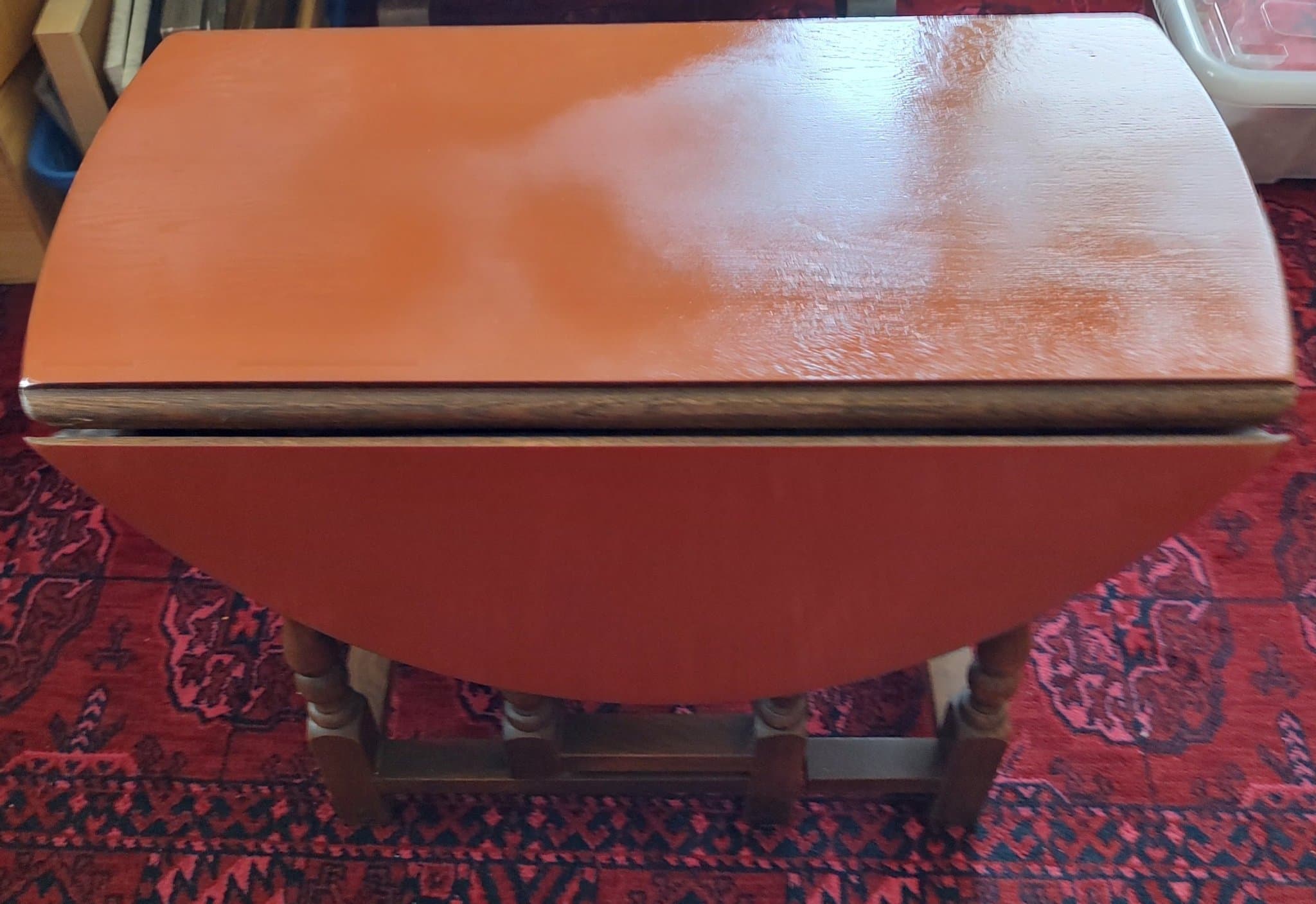 Fällbart soffbord i ek