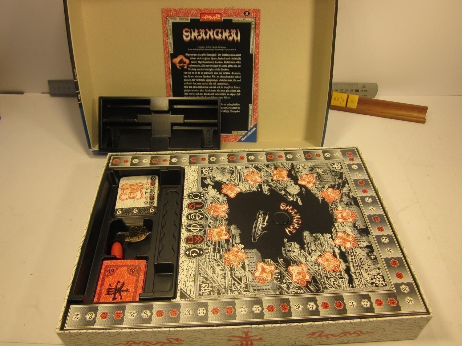 Shanghai, Ravensburger 1997, Komplett med innehåll i ospelat Nyskick