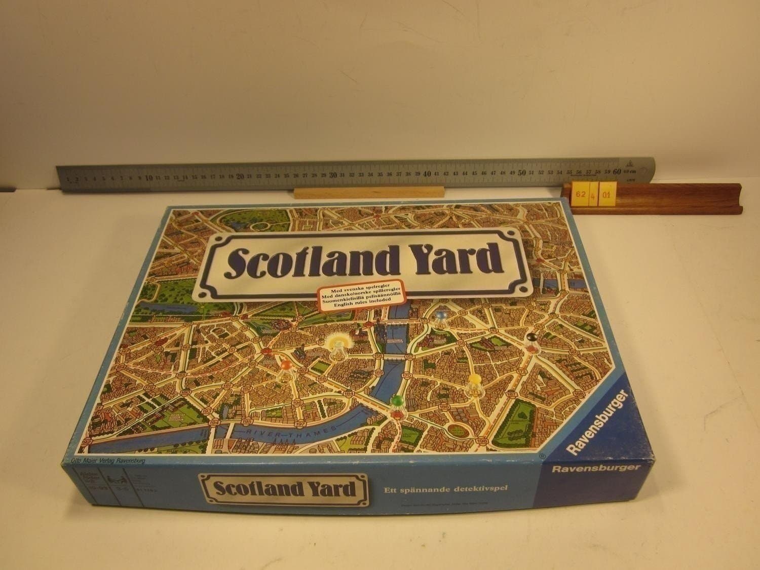 Scotland Yard, Ravensburger 1986, Komplett med innehåll i Nyskick