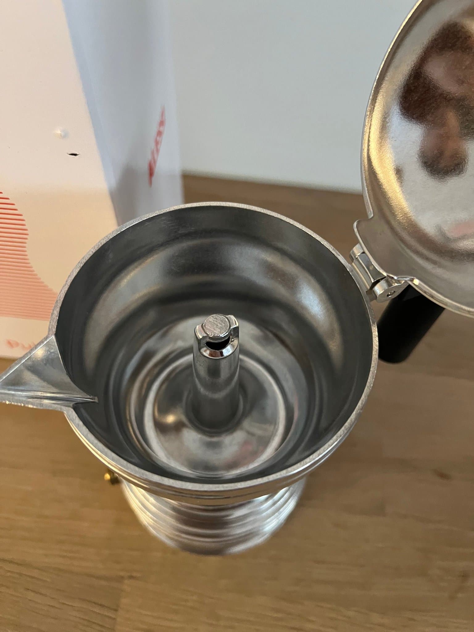 Alessi Pulcina Mokabryggare Aluminium/Svart