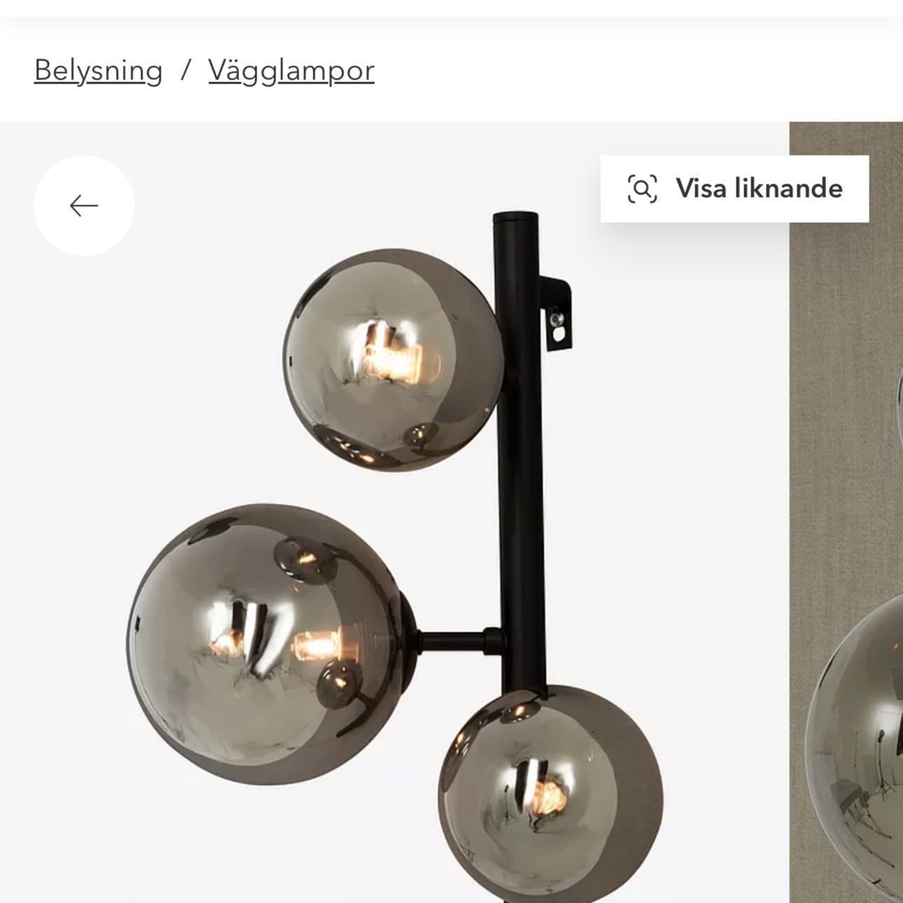 Vägglampa Molekyl från Aneta Lighting NY FYND