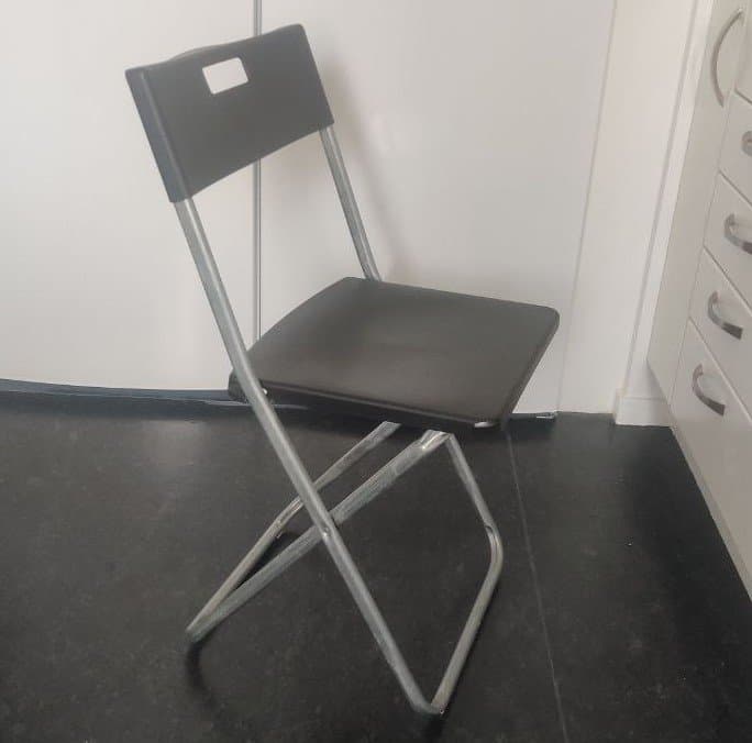 IKEA TERJE Folding Chair, Black