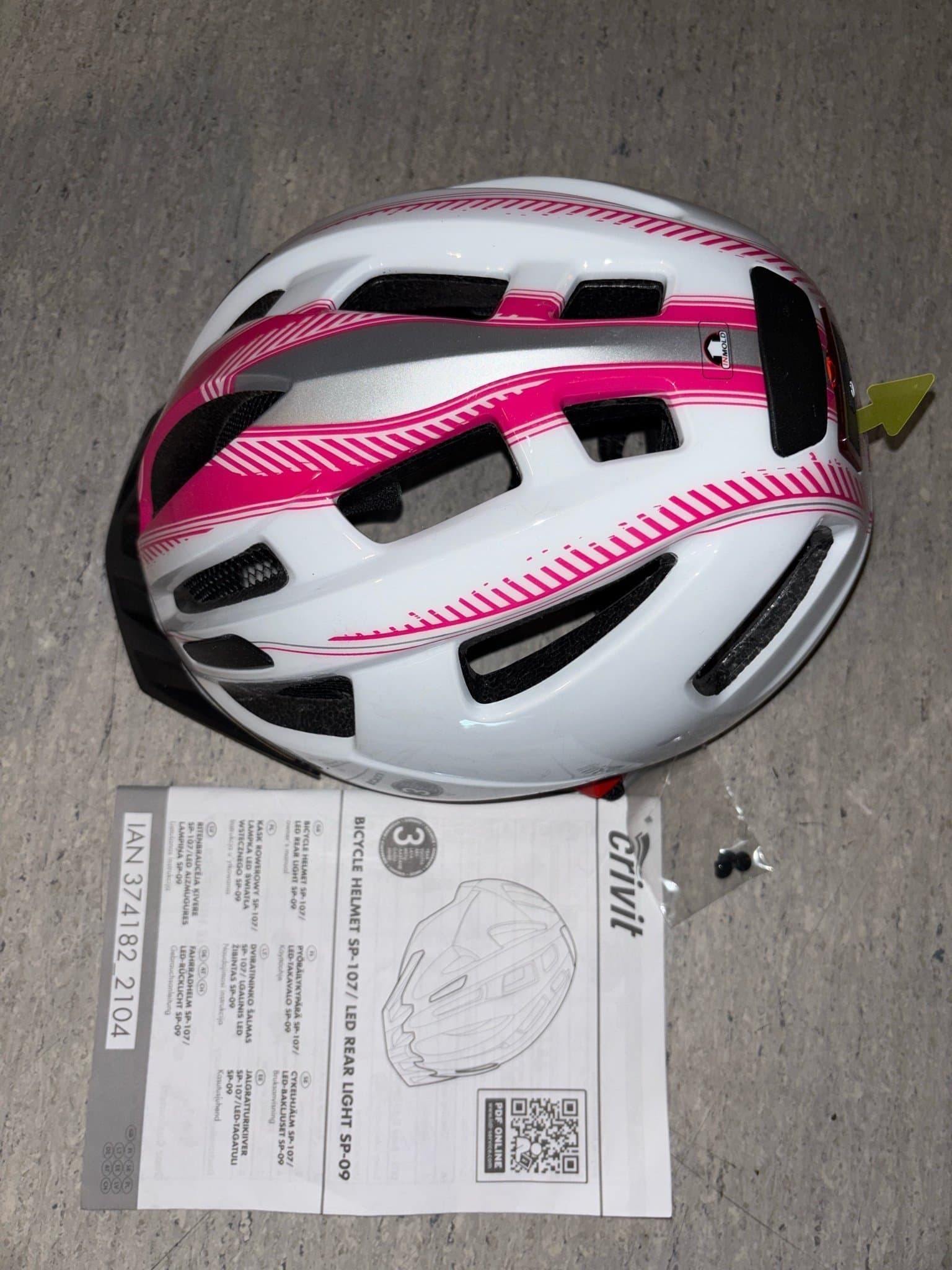 NY Crivit cykelhjälm S/M (54–58 cm) – oanvänd i kartong