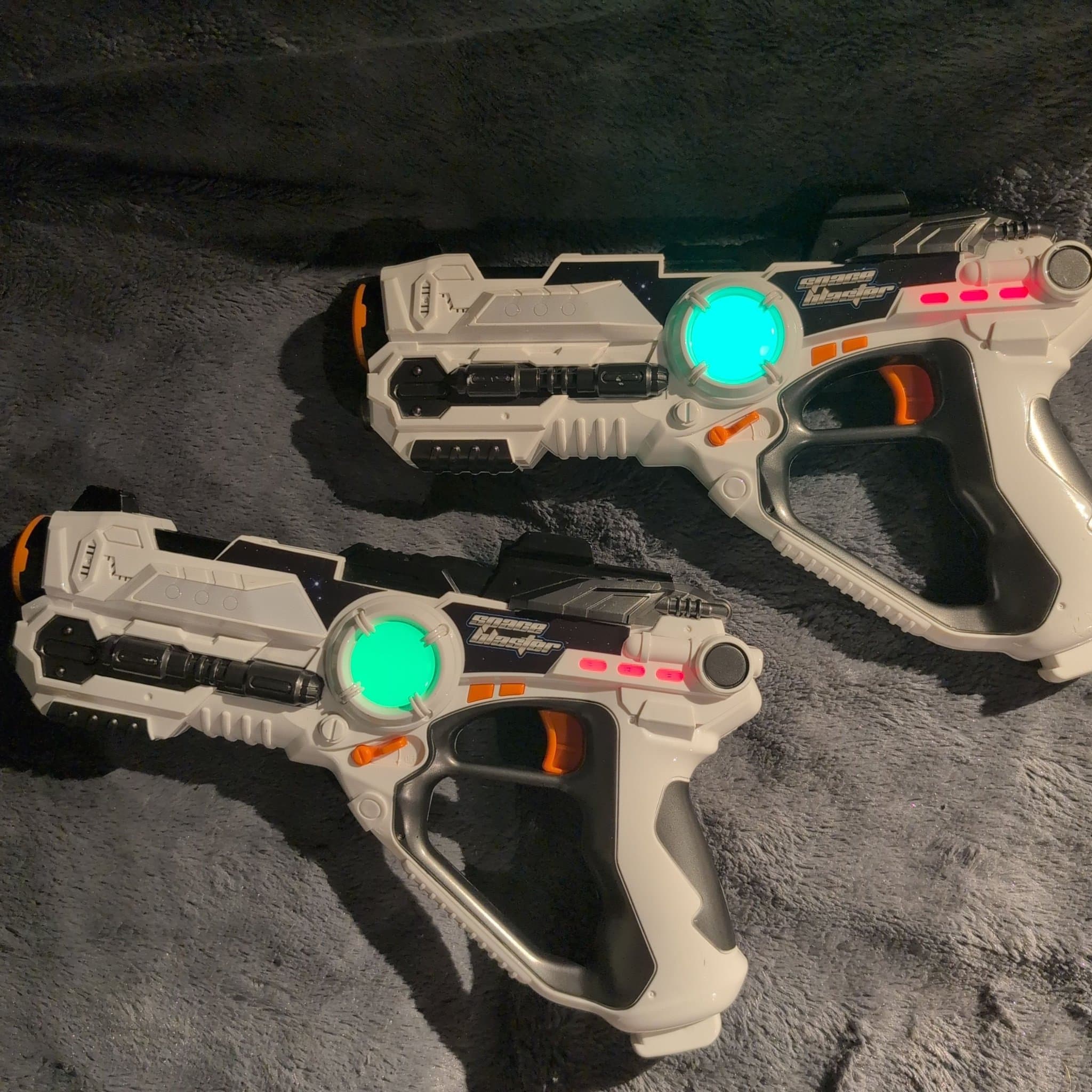 Space Blaster Laser Tag-pistoler, 2-pack