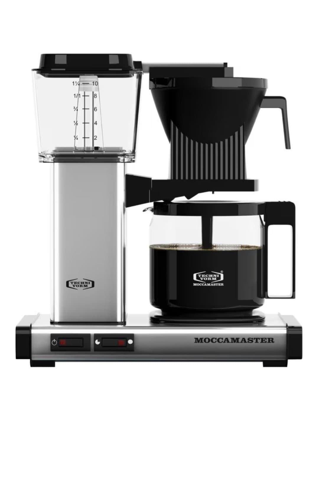 Moccamaster Automatic Kaffebryggare 1.25 L Polerad Silver