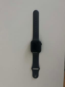 Apple Watch Series 7 GPS 45mm Midnatt Aluminium Svart Sportband