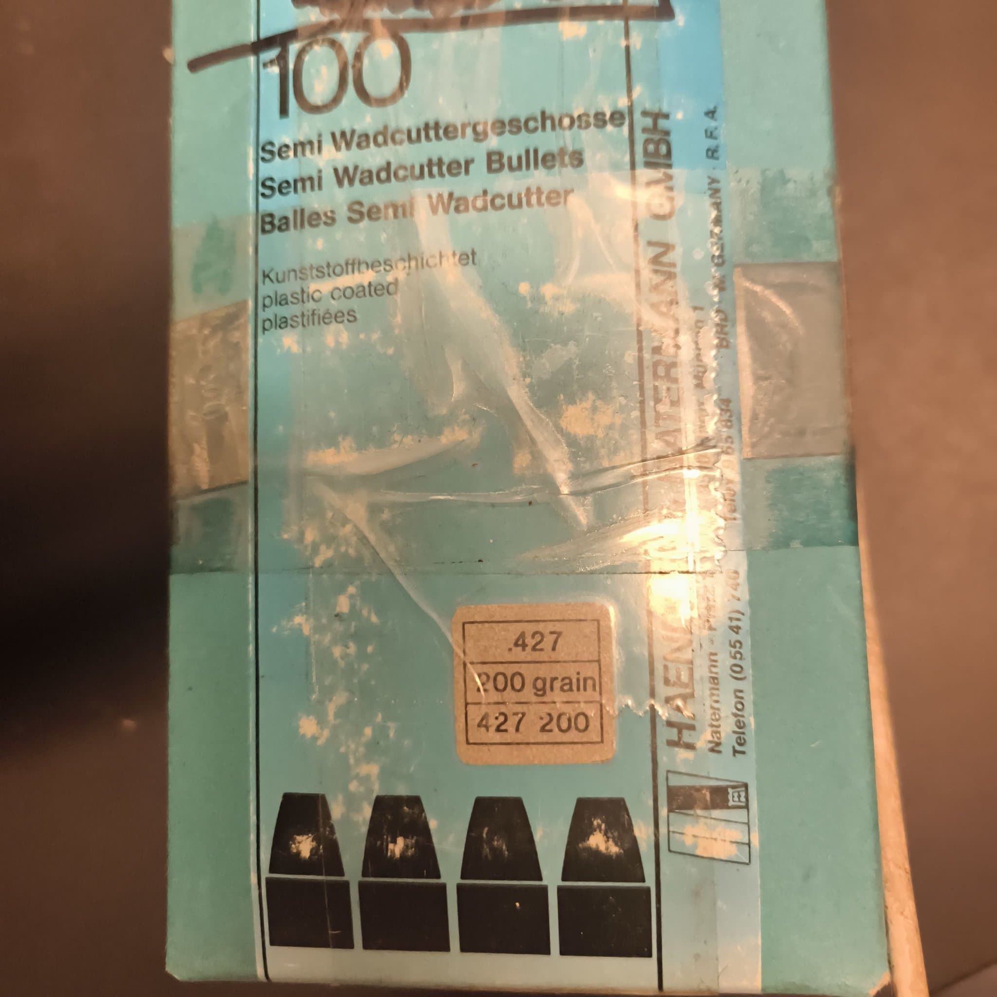 Semi Wadcutters 264 st, .427 kaliber