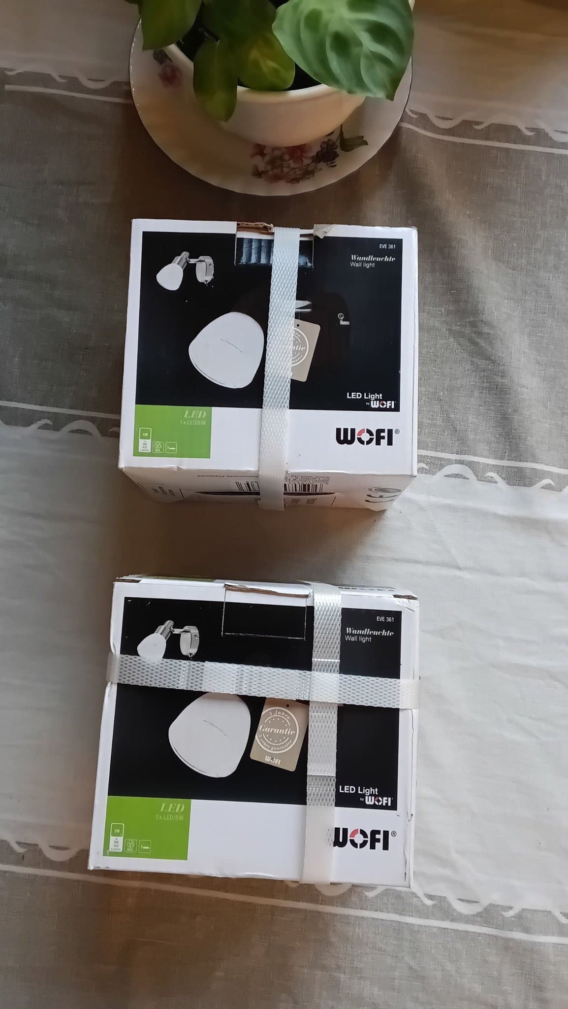 2 st WOFI EVE 361 Vägglampor