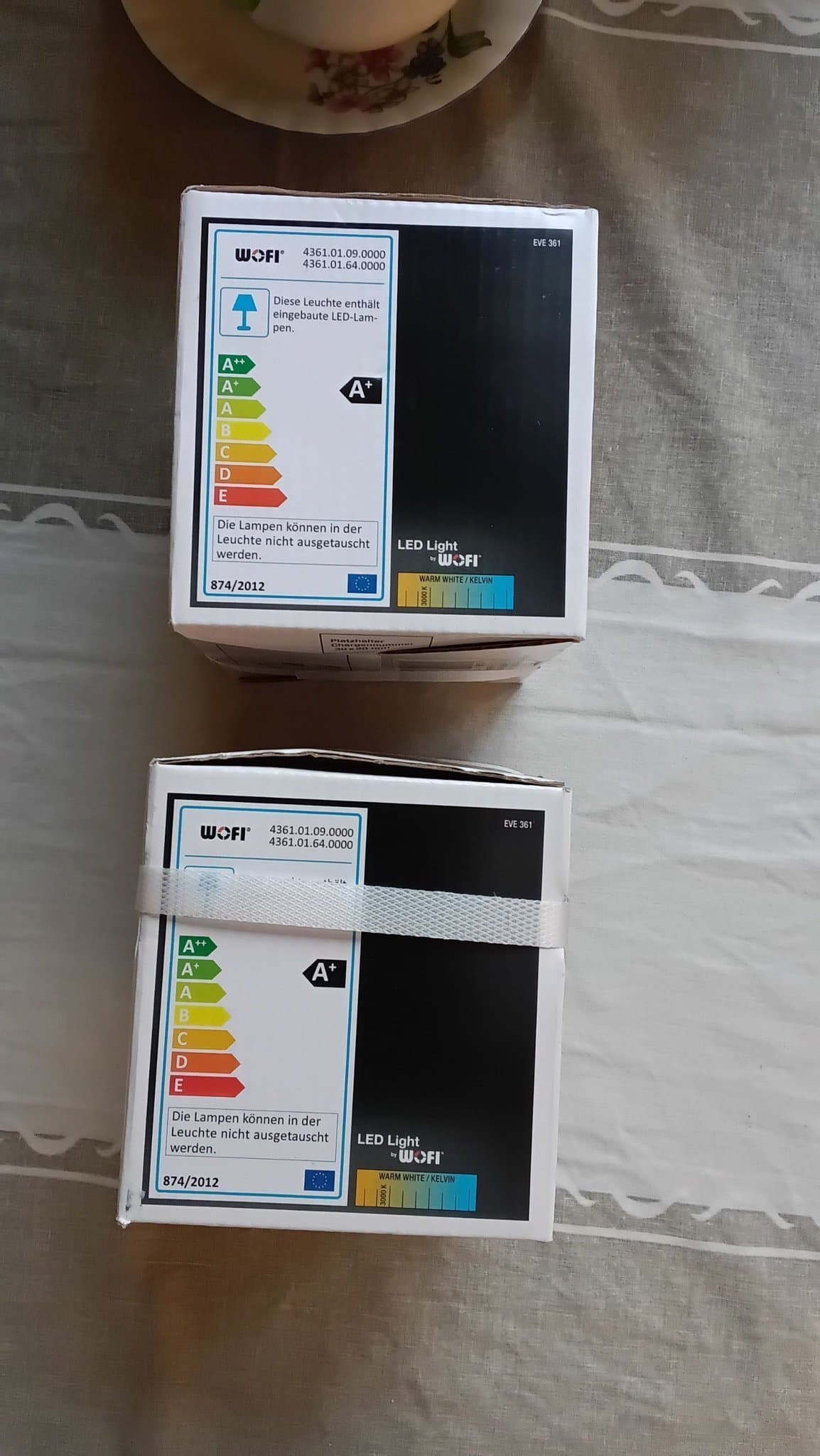 2 st WOFI EVE 361 Vägglampor