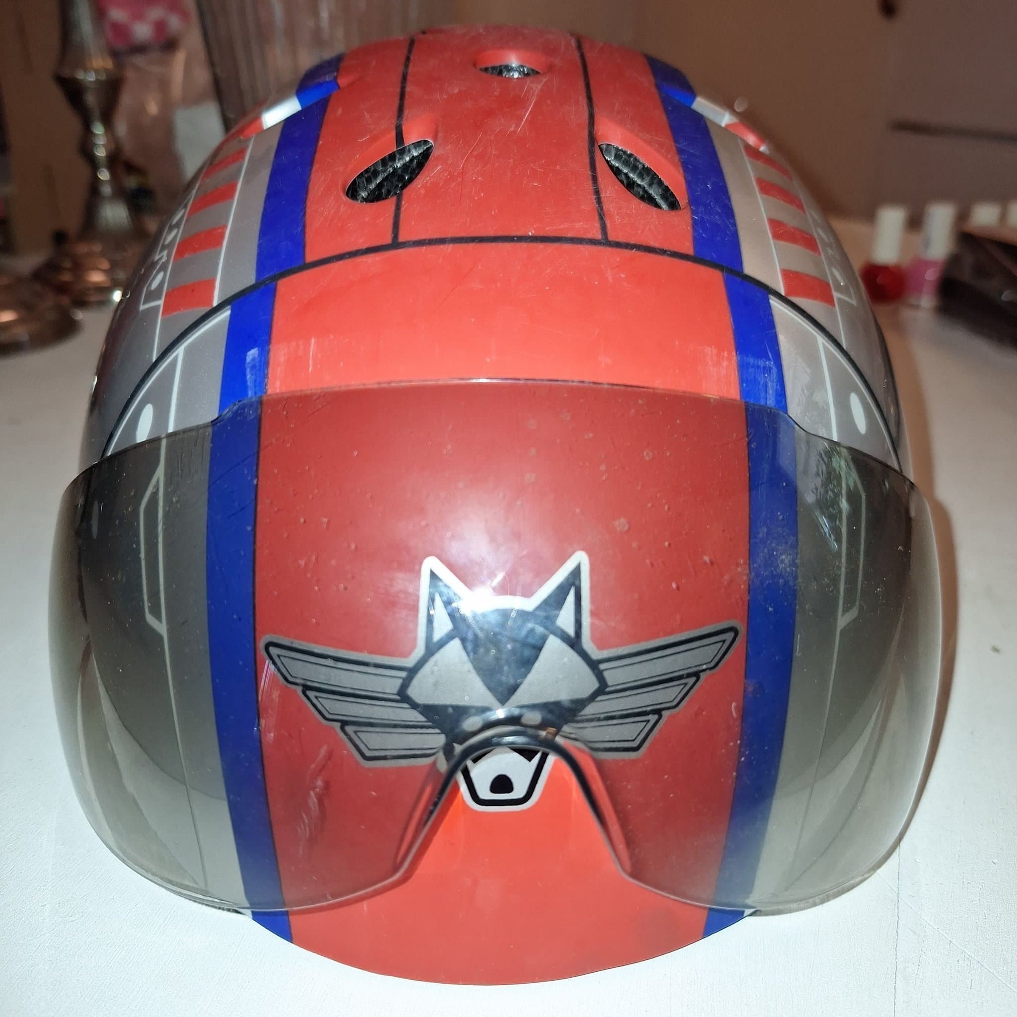 56 kr Cykelhjälm med visir