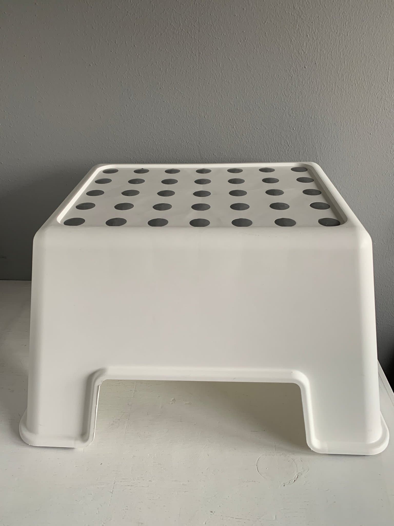 IKEA Vit Badrumspall/Steg/Pall