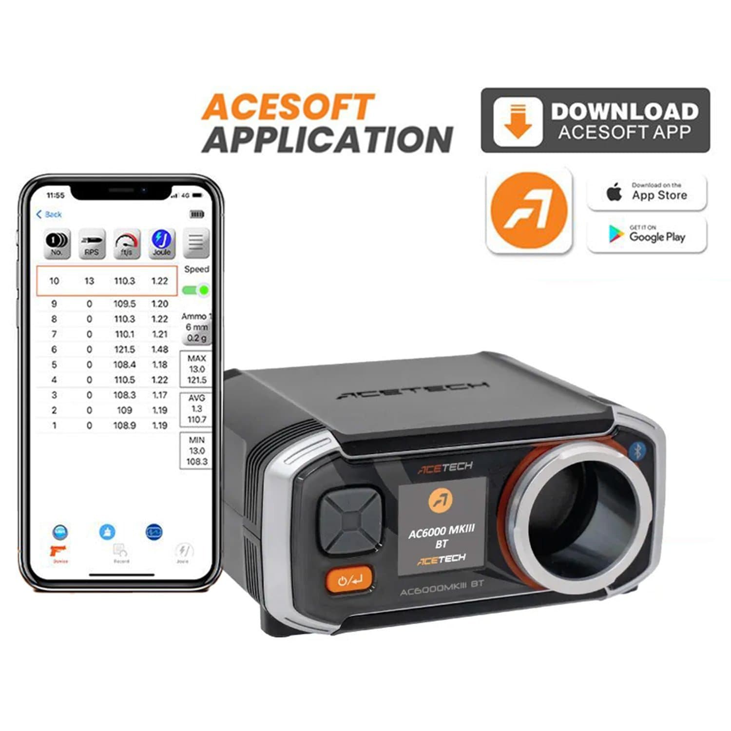 Airsoft - Acetech Bluetooth Chronograph