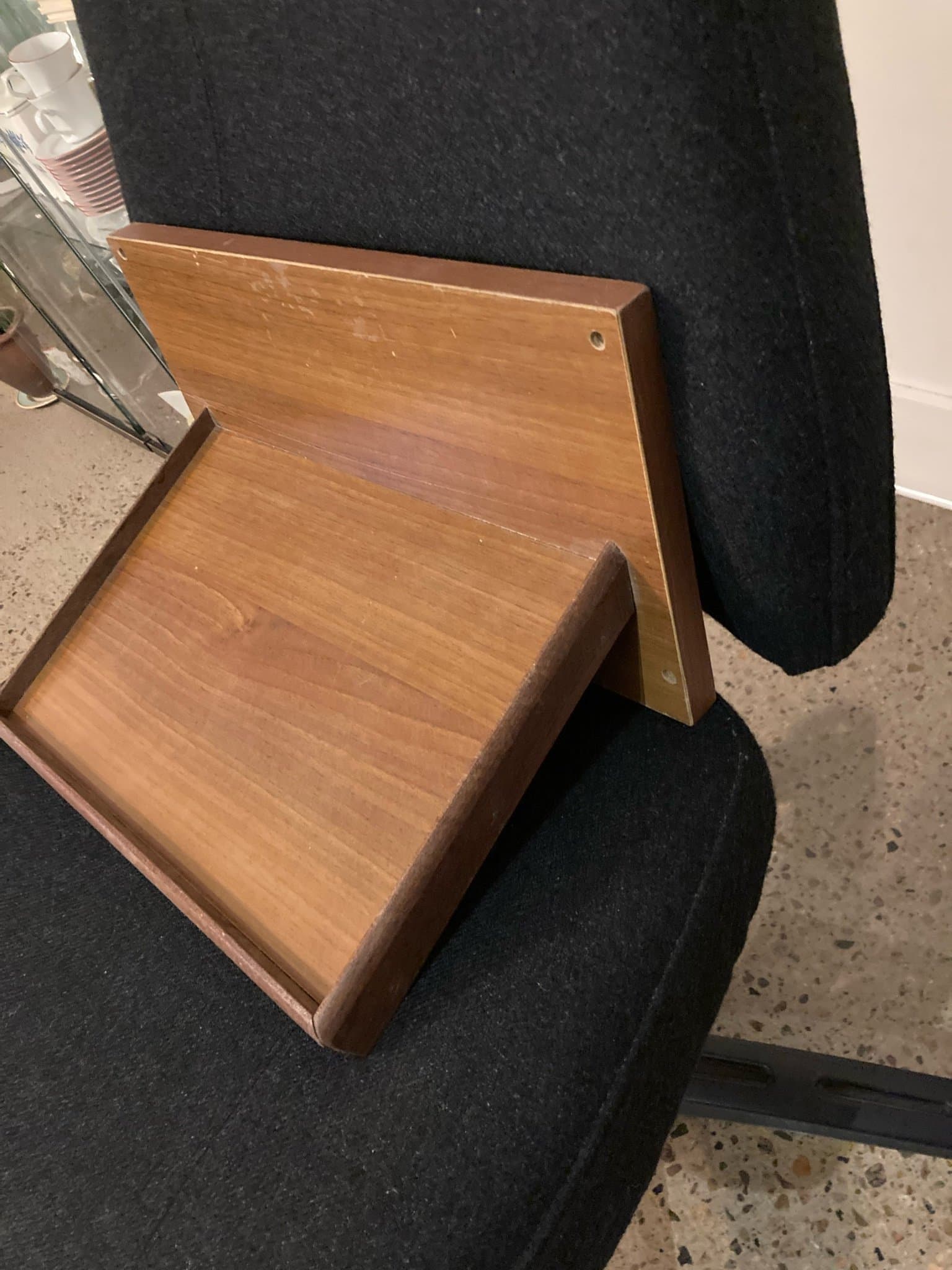 Trähylla telefonhylla retro