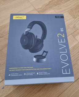 Jabra Evolve2 85 med skrivbordsställ - oöppnat/nytt i låda!