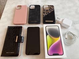 iPhone 14, starlight , 128 GB inkl laddare o skal!