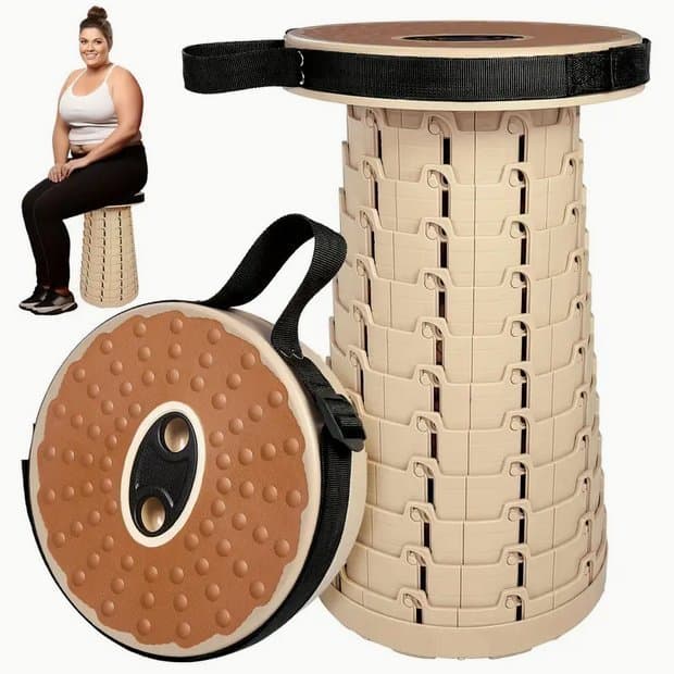 Portabel Teleskopisk Pall SVART