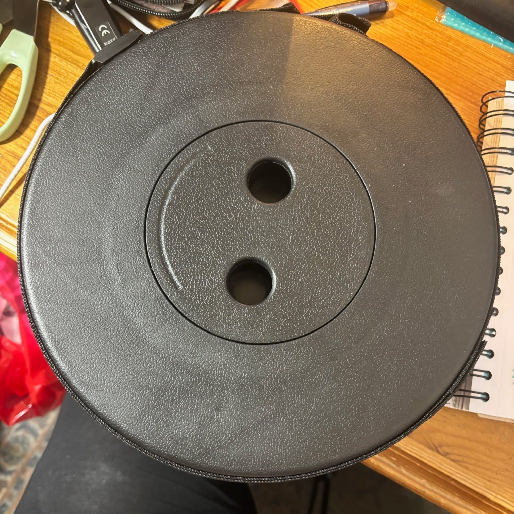 Portabel Teleskopisk Pall SVART