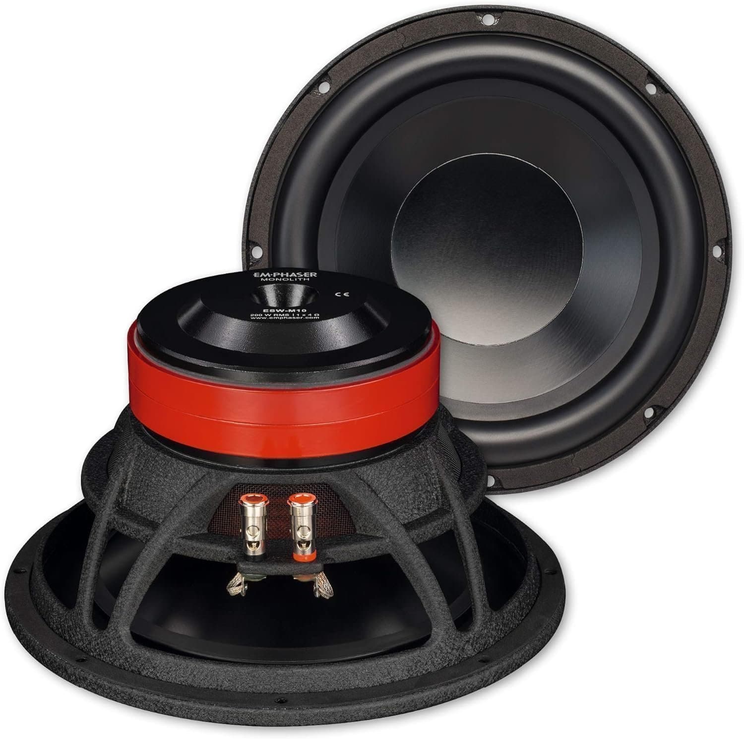Ny EMPHASER ESW-M10: Bashögtalare 25 cm med 200 watt RMS 10 tums subwoofer