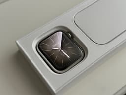 Apple Watch Series 7 GPS + Cellular 45mm Silver Stainless Steel Milanese Loop