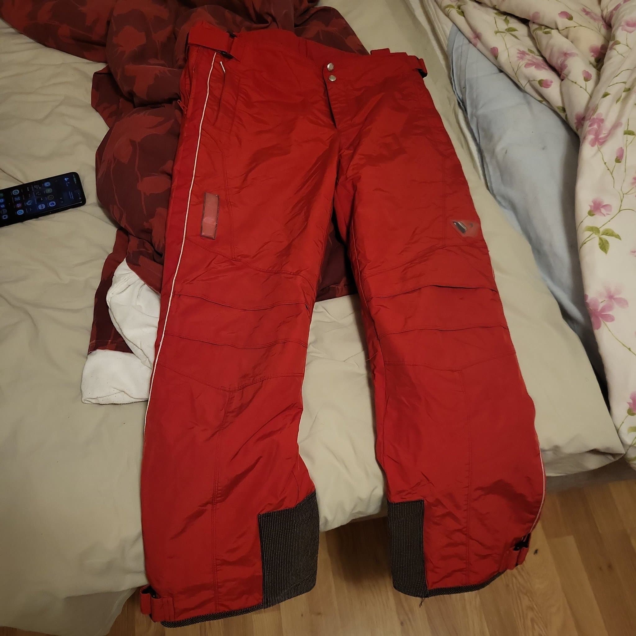 Phenix röda skidbyxor, storlek S