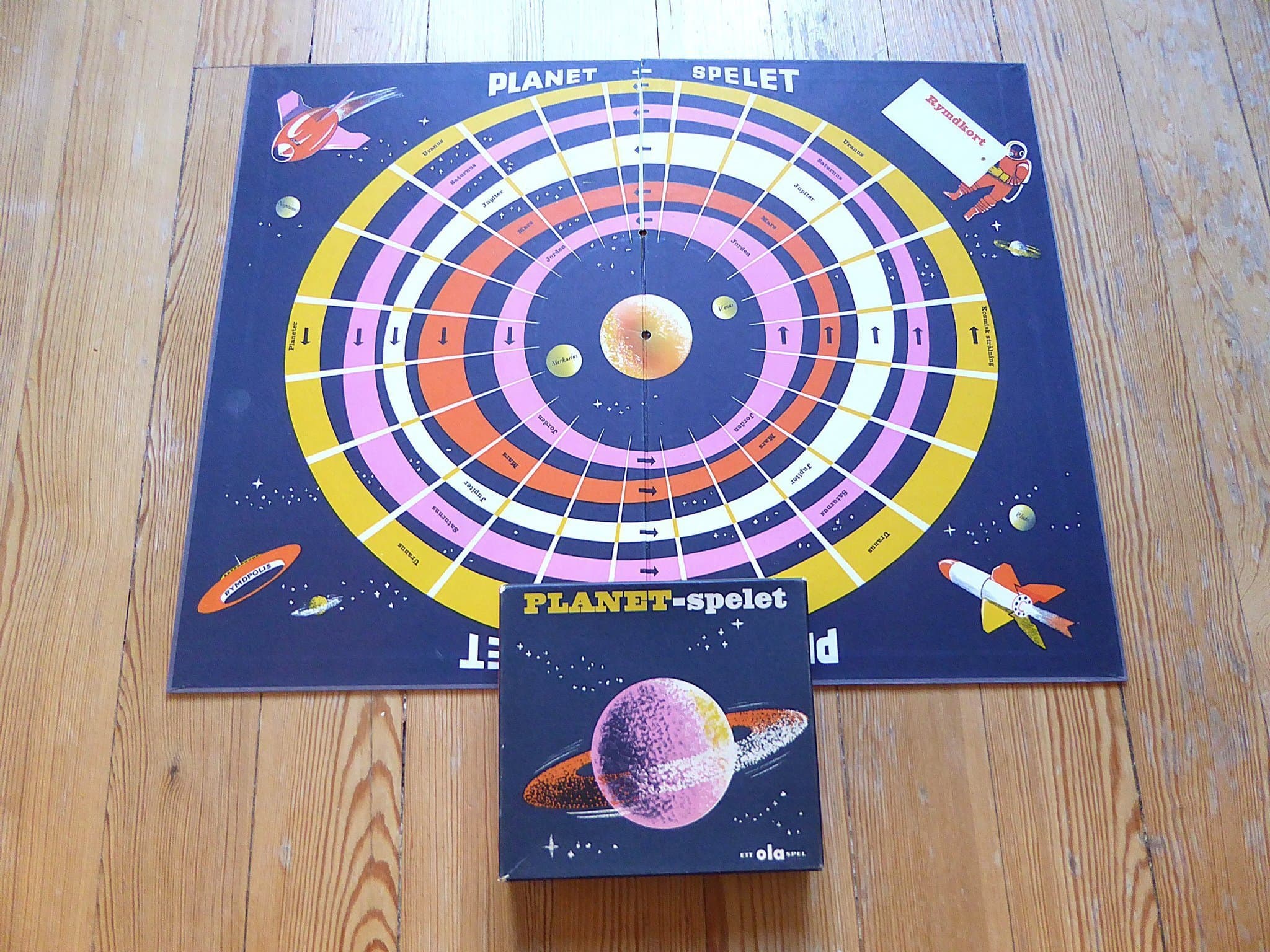 PLANET SPELET - 1960 TAL - MYCKET OVANLIGT - KOMPLETT - MKT FINT SKICK